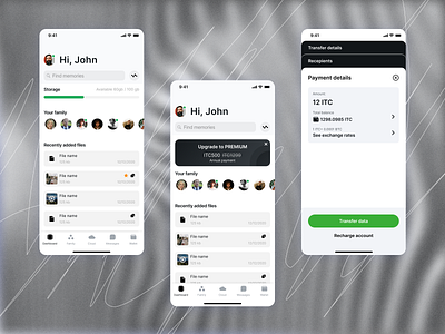 Blockchain-based app blockchain creative dahboard design figma inspiration interface ios ui ux wallet