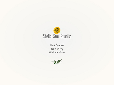 Stella Sun Studio - Sunny branding for Hand-made company branding craft emotions graphic art hand made identity illustrator logo postcards story tablet vintage