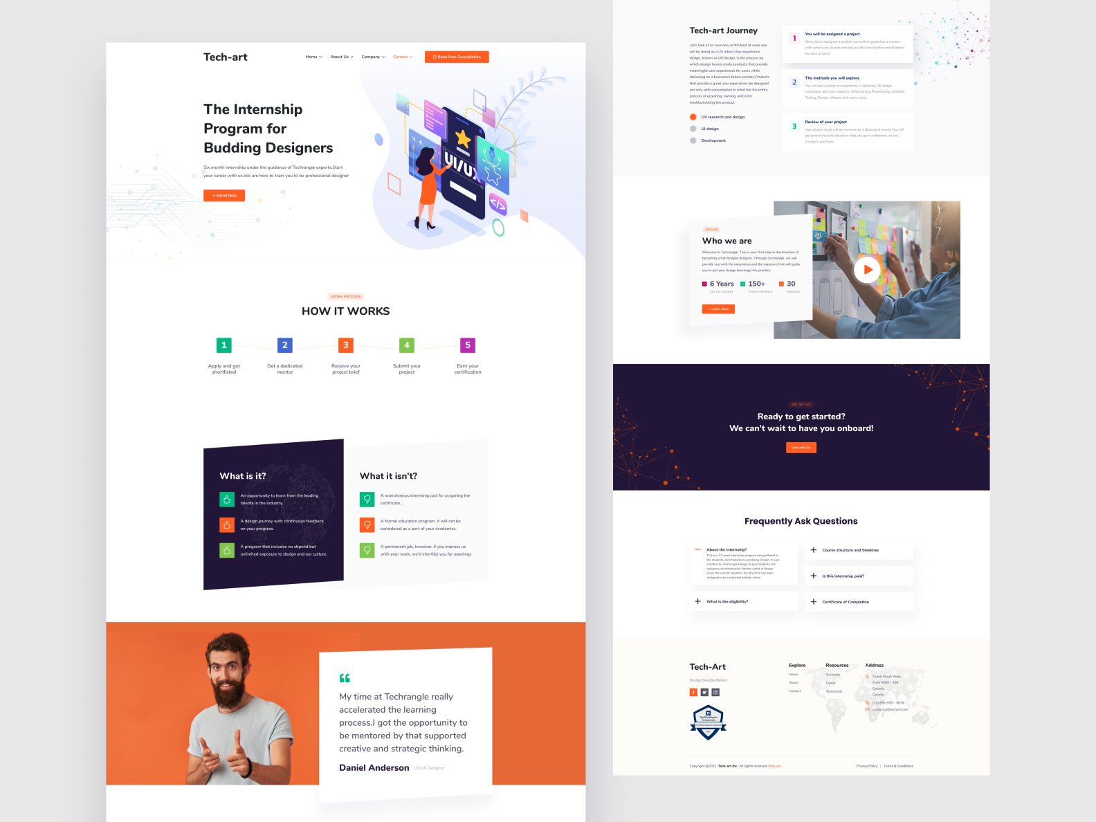 Tech-art Web Development Agency by Spel on Dribbble