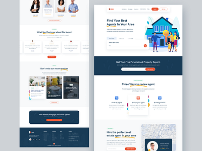 Real estate landing page apartment clean ui home home rent house rent website landing page property real estate real estate agent ui ui design uiux ux ux design web