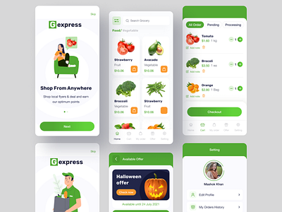 Grocery App app clean ui design fresh fruit fruit fruit app groceries grocery app grocery home delivery grocery store mobile app store app ui uiux ux vegetable app