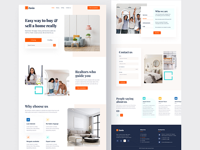 Real estate Landing page design