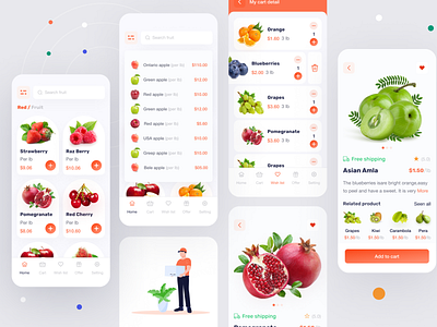 Online Fruit Store App Design