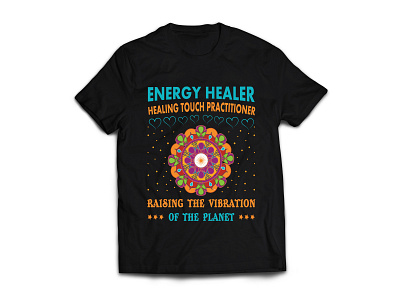 Healing power t-shirt design black healing hower t shirt t shirt design t shirt illustration tshirt art tshirt graphics tshirt mockup