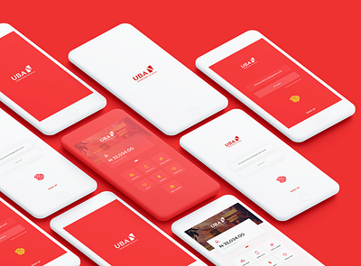 UBA Bank Mobile App adobexd app bank banking design uba ui