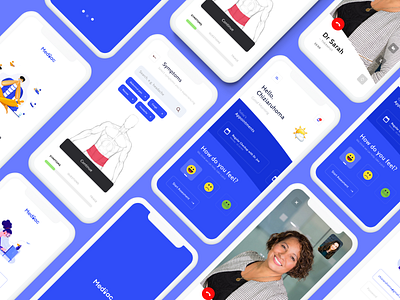 Mediac Telemedicine App adobexd app design illustration ui