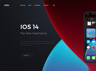 IOS14 Concept adobexd app apple design flutter illustration ios mock up