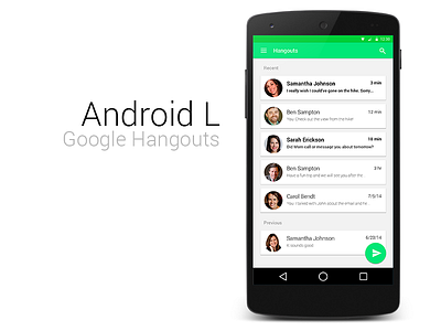 Android L Google Hangouts