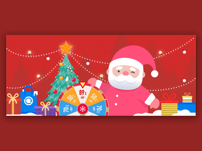 Surprise | Merry Christmas animation christmas design flat illustration type ui web website xmas