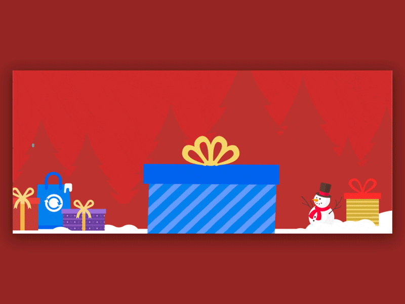 Congrats | Merry Christmas animation christmas design flat illustration type ui web website xmas