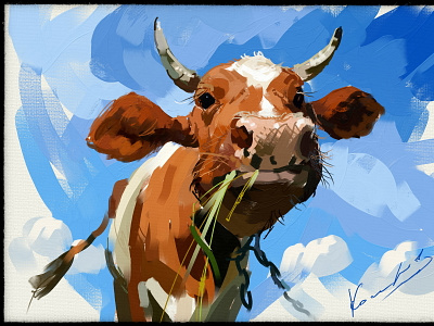 The cow.. illustration