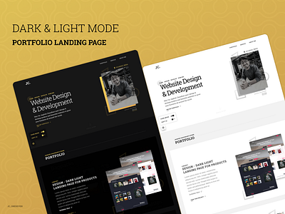 Portfolio Landing Page - Dark and Light Mode