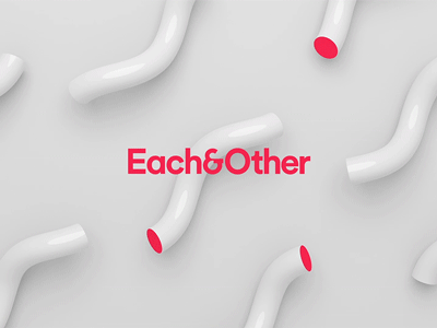 We Are Each&Other 3d agency animation brand design dublin each logo motion other pink strategy ui ux white wiggle