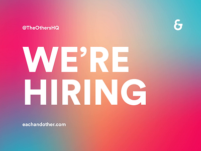 We're Hiring! agency designer dublin gradient hiring ireland job ui ux