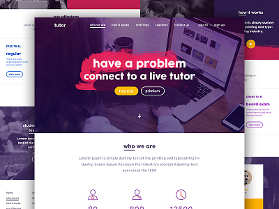 tutor website responsive tutor website