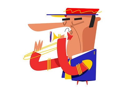 Indian Jazz charachterdesign design graphicdesign illustration jazz ui ux web illustration