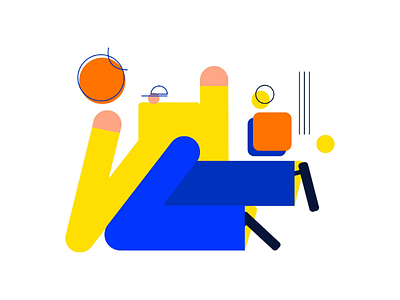 Dunk abstract art basketball design illustration uiux