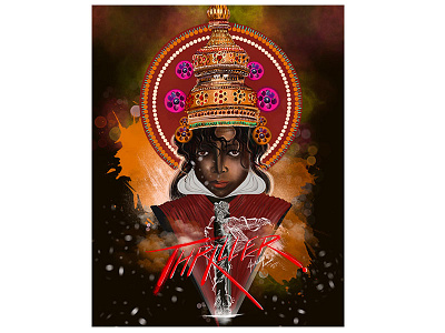 The colours and art of Kathakali and rhythm of Michael Jackson art creative design drawing illustration michael jackson painting procreateapp