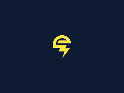 e+bolt bolt design icon iconic inspiration logo monogram power