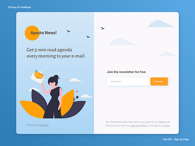 Sign Up Page #DailyUI #001