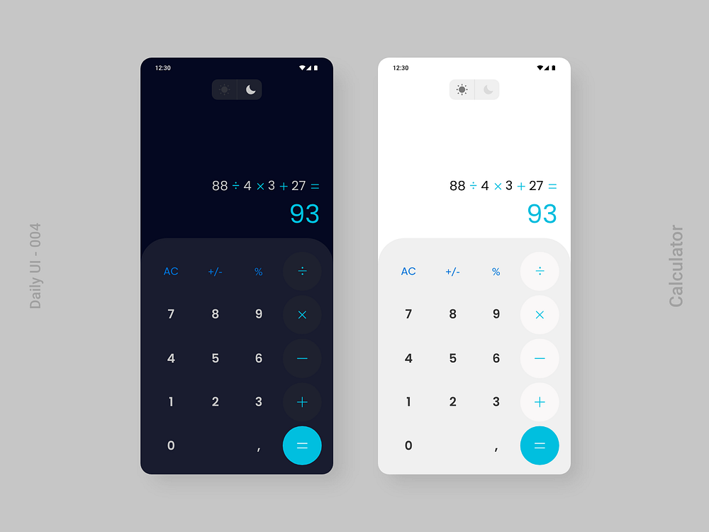 Dark Calculator designs, themes, templates and downloadable graphic ...