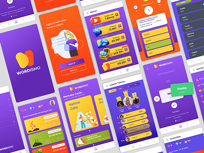 English Language Learning App app app ui color colorful english game illustration language language learning leaderboard leaderboard table learning logo quiz table