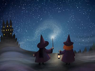 Magic is all around :) character characterdesign children book illustration childrens book childrens illustration flatdesign hello dribbble hello world hellodribbble illustarator illustration procreate