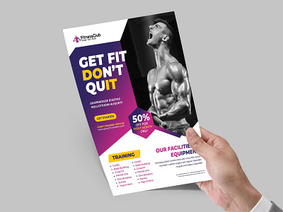 Fitness Flyer Template advertisement bodybuilding boxing business dance dance flyer fitness fitness flyer fitness flyer template flyer gym gym flyer handout health health flyer leaflet marathon martial arts martial arts flyer pamphlet