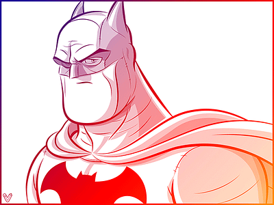 Technicolor Batman batman big chin superhero