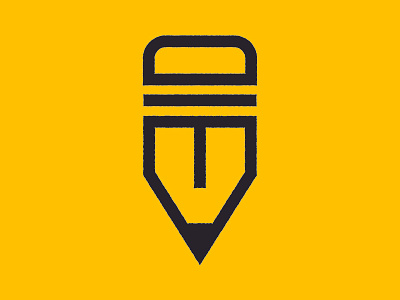 Pencil V Icon icon logo pencil v