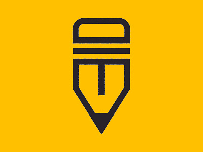 Pencil V Icon icon logo pencil v