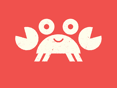 Not Too Crabby crab cute icon logo
