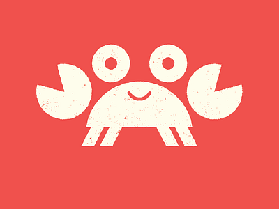 Not Too Crabby crab cute icon logo