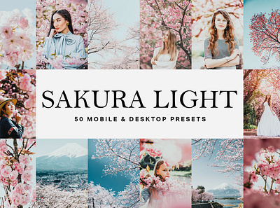 50 Sakura Light Lightroom Presets blogger color design desktop download elegant flower free illustration light lightroom lightroom mobile lightroom preset lightroom presets mobile modern sakura