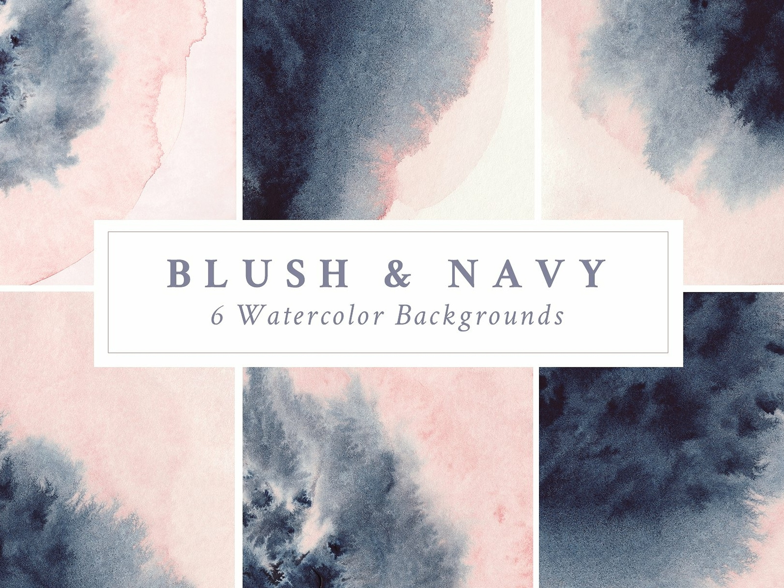 Blush & Navy Watercolor Backgrounds by Texture on Dribbble
