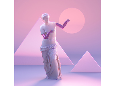 Venus of Milo 3d creative design digitalart render