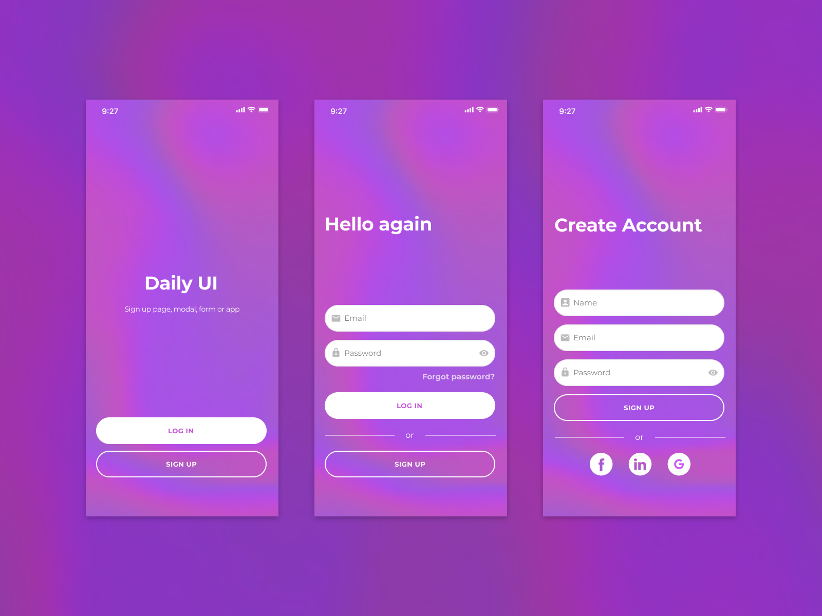 Daily Ui Sign Up By Zuzanna Suska On Dribbble