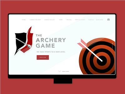 Archery Game Landing Page