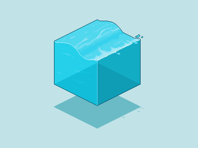 Pixel Cube : Water