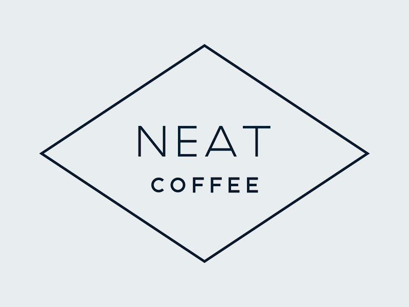 Neat Coffee brand coffee diamond logo neat thatsneat