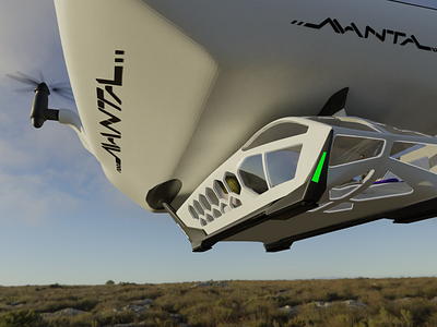 Manta sustainable transport system concept 3d blender 3d vehicle