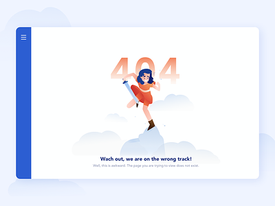 404 Page Illustration 404 design error flat human illustration page ui vector web women