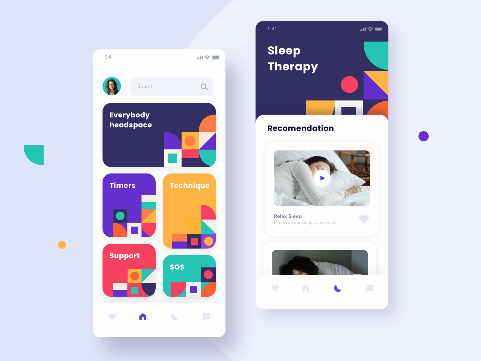 Meditation & Sleep App Exploration by Citra Gunasiwi on Dribbble