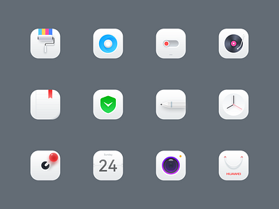 Huawei mobile themes design graphic design 主题 华为 向量 图标 应用 手机主题 设计