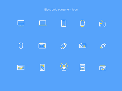 电子设备图标 ui ux 动画 卷筒纸 向量 品牌 商标 图标 平面 应用 插图 活版印刷 设计