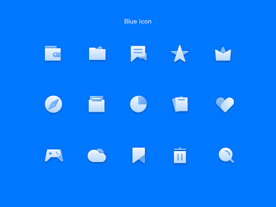 Blue icon ui ux 动画 卷筒纸 向量 品牌 商标 图标 平面 应用 插图 活版印刷 设计