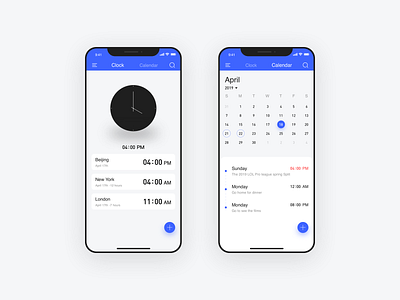 Clocks and Calendars Interface ui ux 动画 卷筒纸 向量 品牌 商标 图标 平面 应用 插图 活版印刷 设计