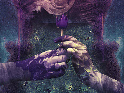 Tell me you love me adobe albumcover art artwork behance colors couple design digitalart flowers heart love photomanipulation photoshop ps surreal