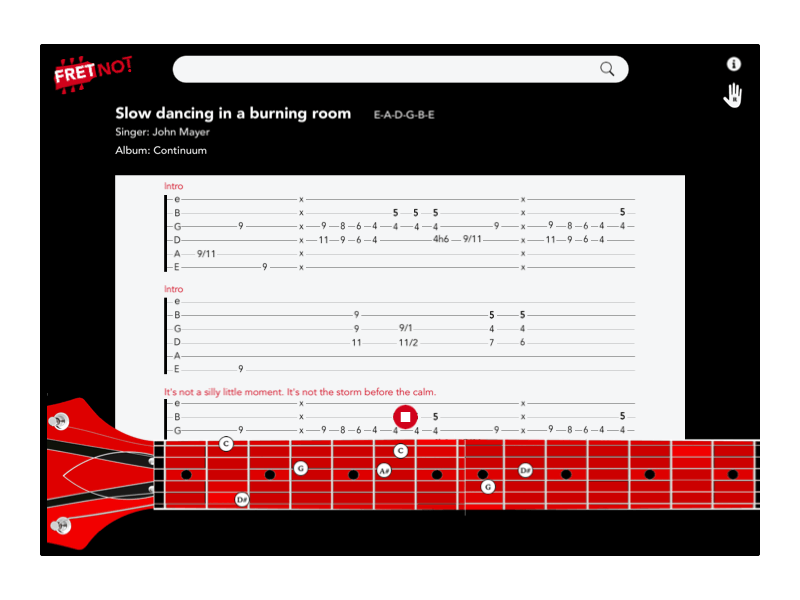 Fun and interactive platform to learn guitar