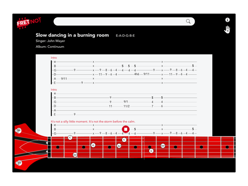 Fun and interactive platform to learn guitar guitar interaction design motion design ux